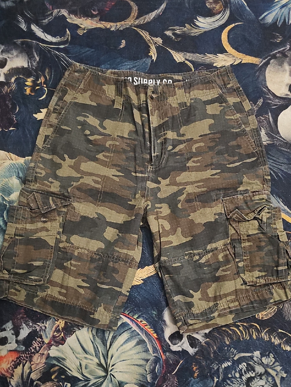 Mossimo Supply Co. Men's Camo Cargo Shorts - Olive/Brown
